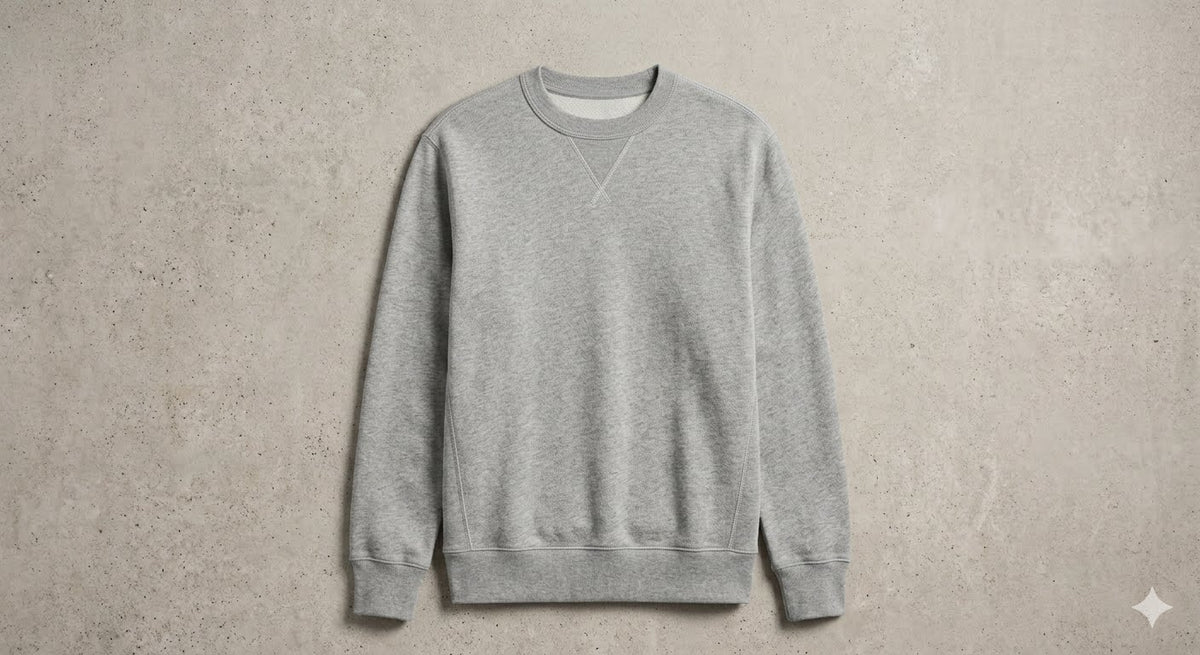 Classic Loopback Crewneck in Sage Green