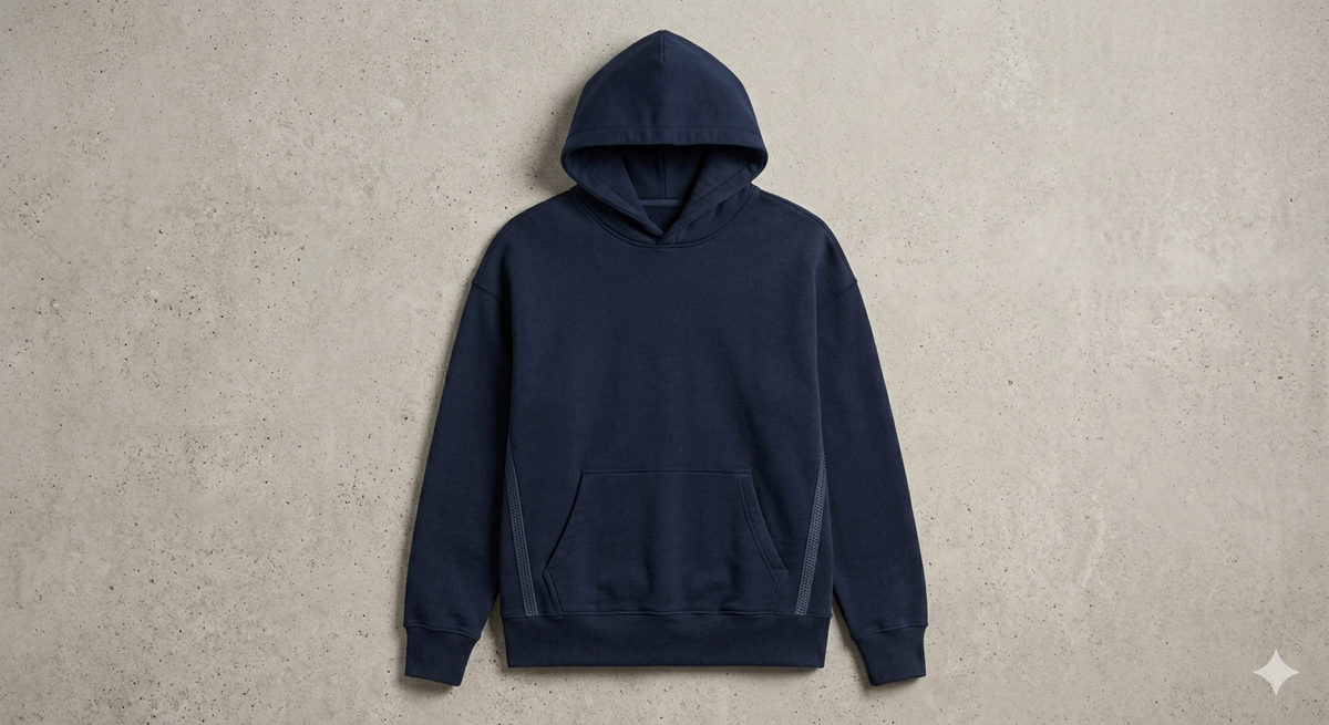 Premium Heavy Hoodie in Navy
