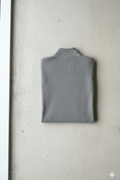 Artisanal Ribbed Quarter-Zip in Charcoal