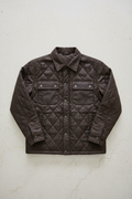Added Canvas Shacket Brown