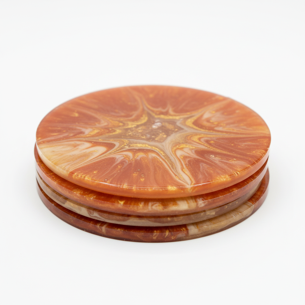 Handmade Resin Coasters Set of 4