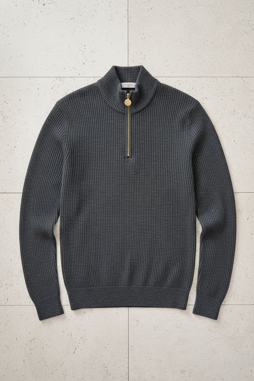 Fine Knit Merino Quarter-Zip