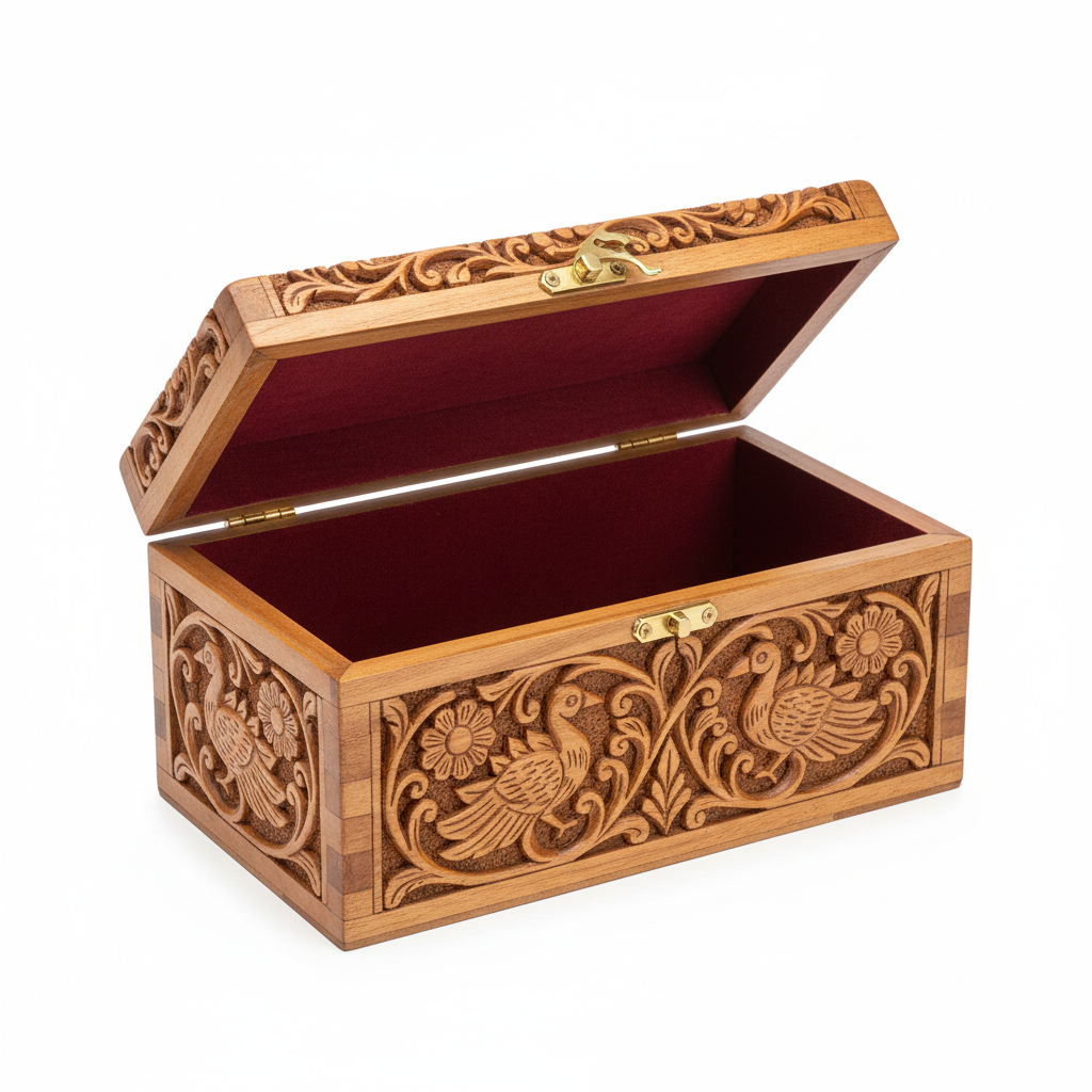 Handcrafted wooden gift box