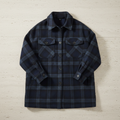 Navy Check Flannel Shacket