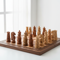 Hand-Carved Wooden Chess Set